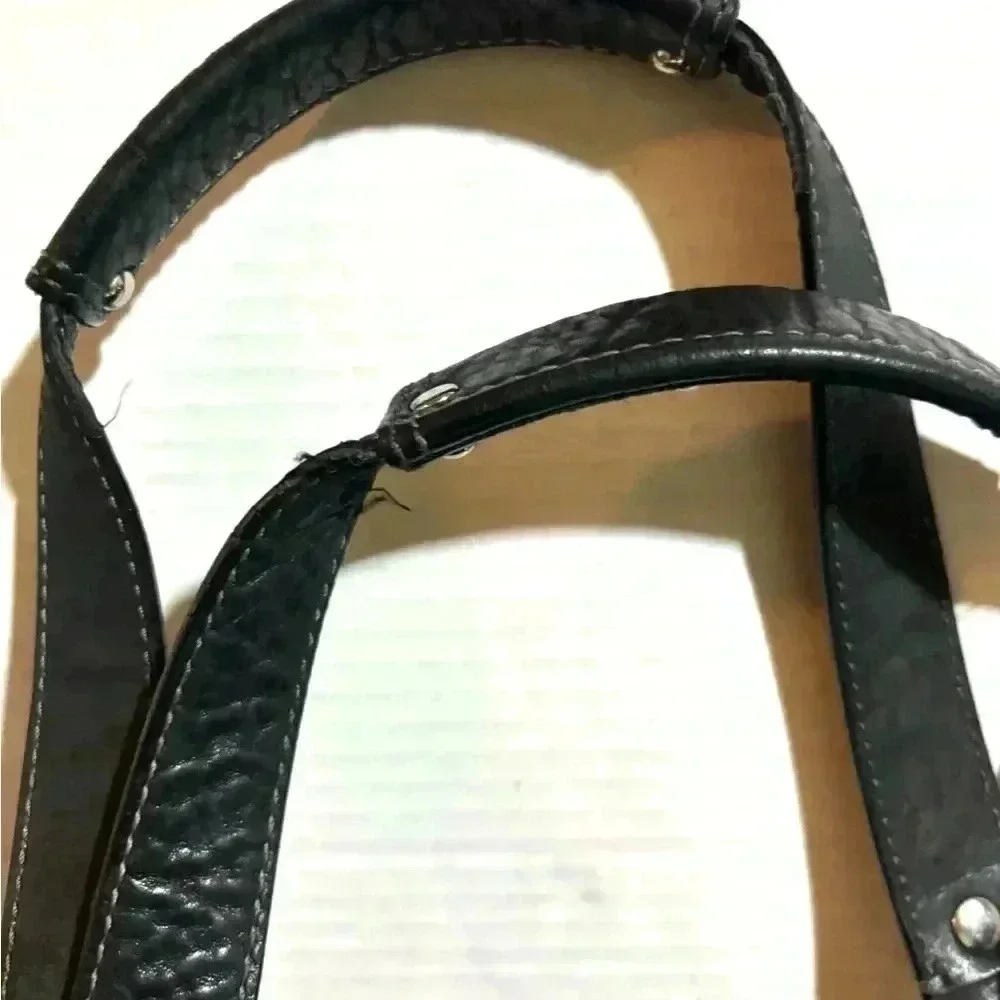 Coach vintage black  pebbled leather tote bag
